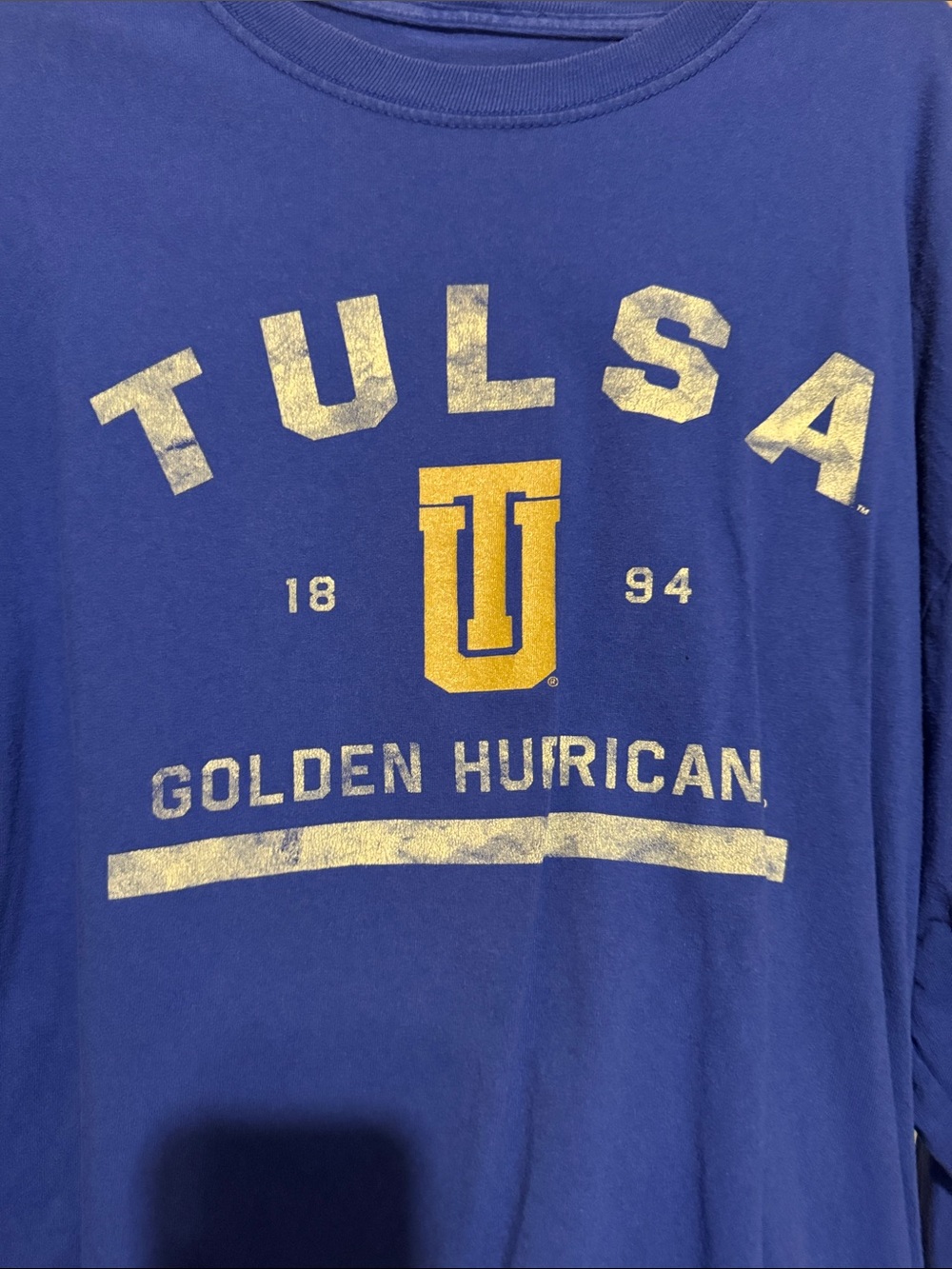 Russell Athletic Royal Blue Tulsa Golden Hurricanes Long Sleeve Shirt